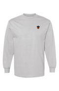 Unisex Heavyweight Cotton Long Sleeve T-Shirt - PCC Logos front and back