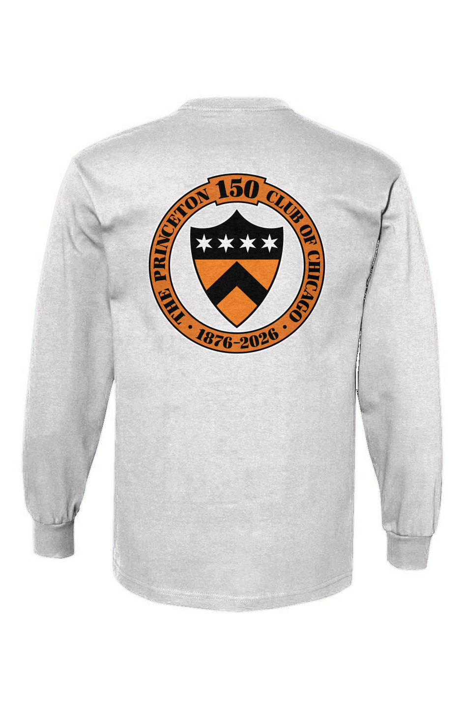 Unisex Heavyweight Cotton Long Sleeve T-Shirt - PCC Logos front and back