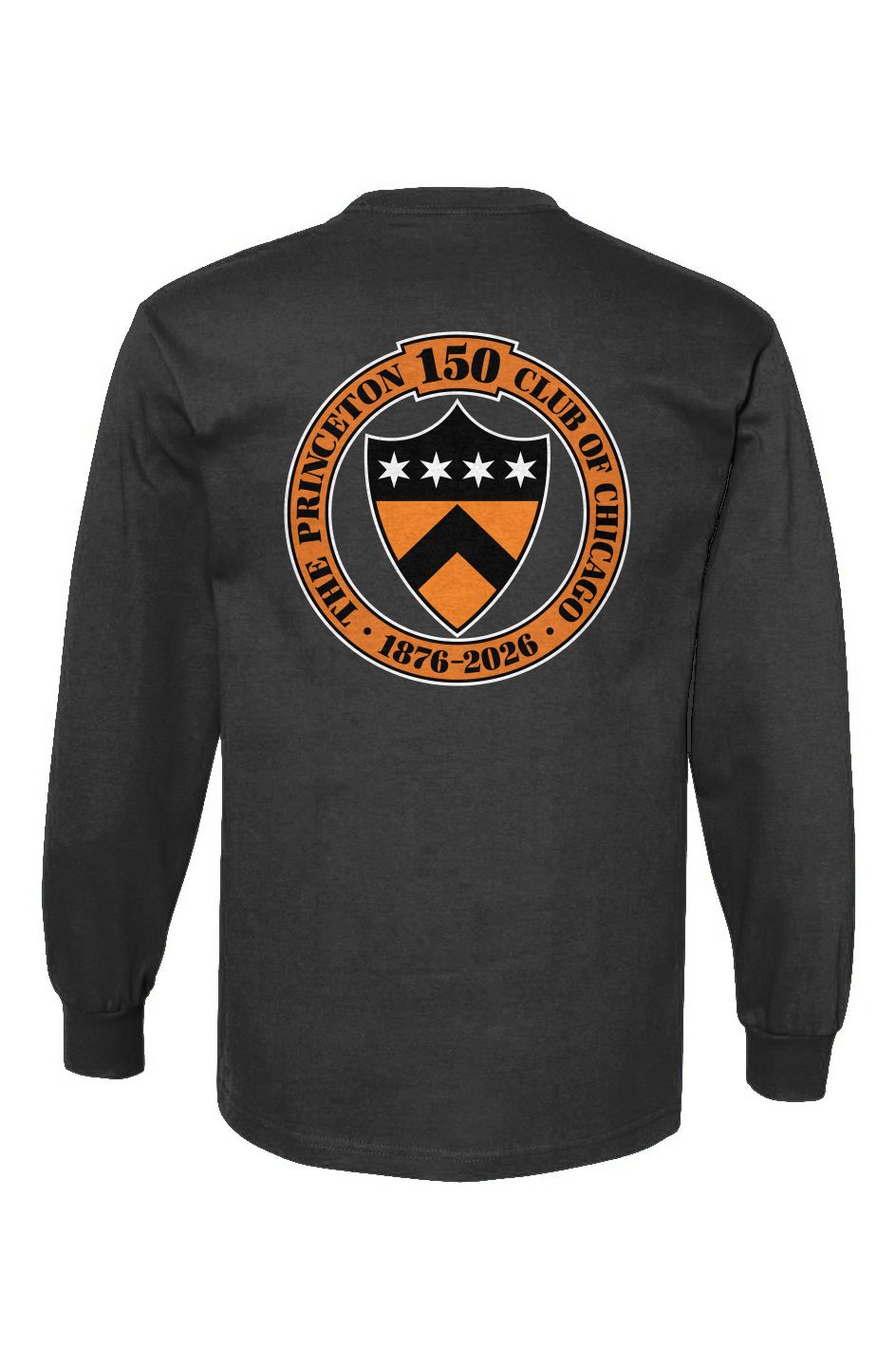 Unisex Heavyweight Cotton Long Sleeve T-Shirt - PCC Logos front and back
